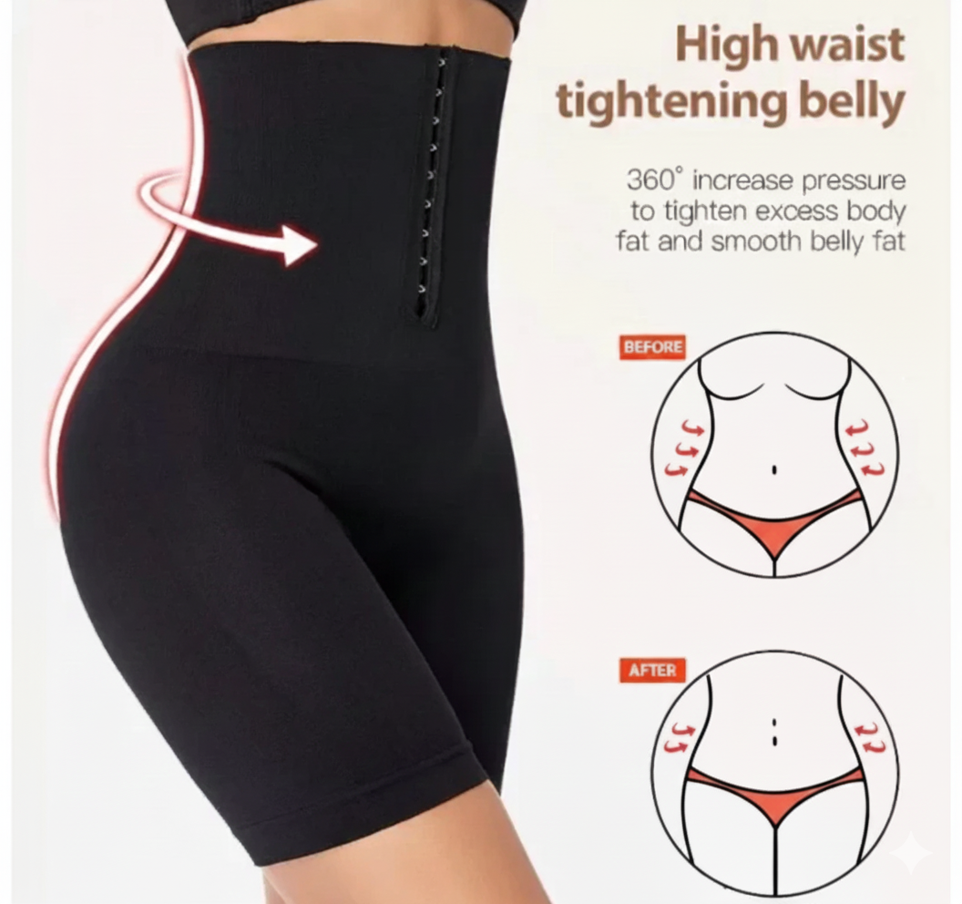 High Waist Tightening Belly Shaper – Tummy Control Shorts